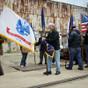 Description: Veterans prepare for the presentation of colors at the dedication of a Blue Star Marker by the El Cerrito Garden Club, in cooperation with the Richmond Museum of History, at the SS Red Oak Victory in Richmond, Memorial Day, May 28, 2012.
